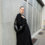 Banana bag XL crushed patent black
