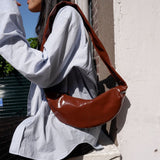 Banana bag XS glossy brown - Ferent Bags 