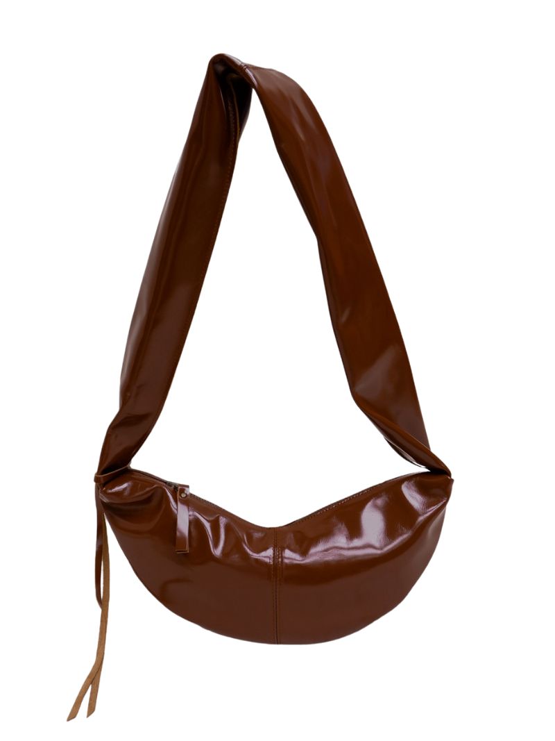 Banana bag XS glossy brown - Ferent Bags 