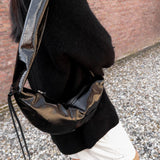 Banana bag XS crushed patent black - Ferent Bags 