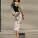 Banana bag XS crushed patent sand - Ferent Bags 