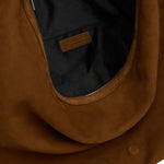 Belted Hobo Suede Shoulder chestnut nubuck - Ferent Bags 