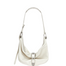 Belted hobo medium off white glossy plain - Ferent Bags 