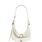 Belted hobo medium off white glossy plain - Ferent Bags 