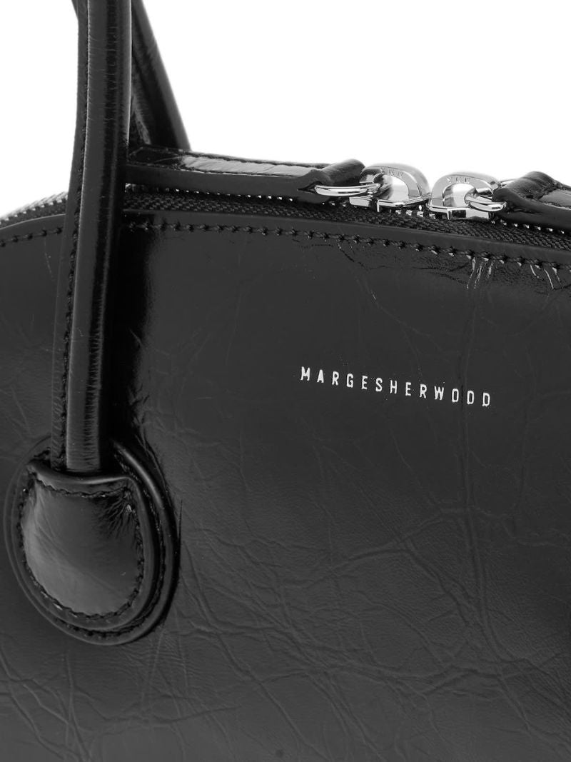 Bessette shoulder black crinkle - Ferent Bags 