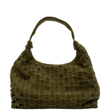 Big Dandy Braided Suede Dark olive w. gold