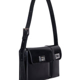 Billy black semi patent leather
