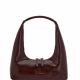 Hobo shoulder dark brown crinkle - Ferent Bags 