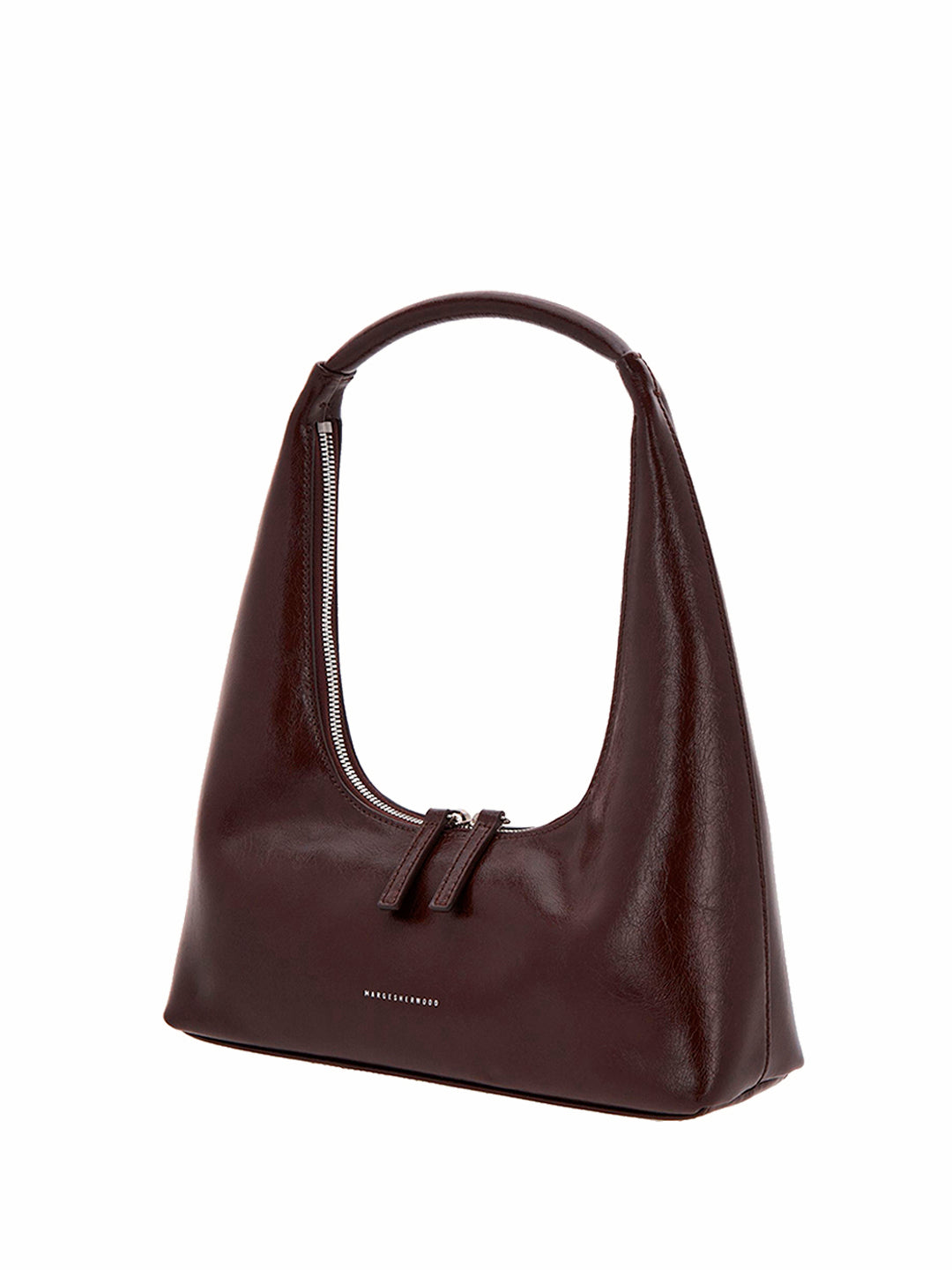 Hobo shoulder dark brown crinkle - Ferent Bags 