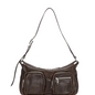 Outpocket Hobo washed brown pull-up - Ferent Bags 