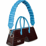 Paco croc brown &amp; blue