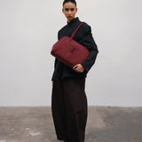 Brooklyn Bag suede cherry red