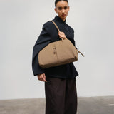 Brooklyn Bag suede stone