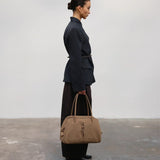 Brooklyn Bag suede stone
