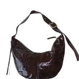 Buckle Banana XL crushed patent coffee