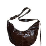 Buckle Banana XL crushed patent coffee