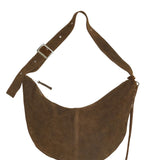 Buckle Banana XL dark brown suede