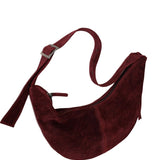Buckle Banana XL wine suede