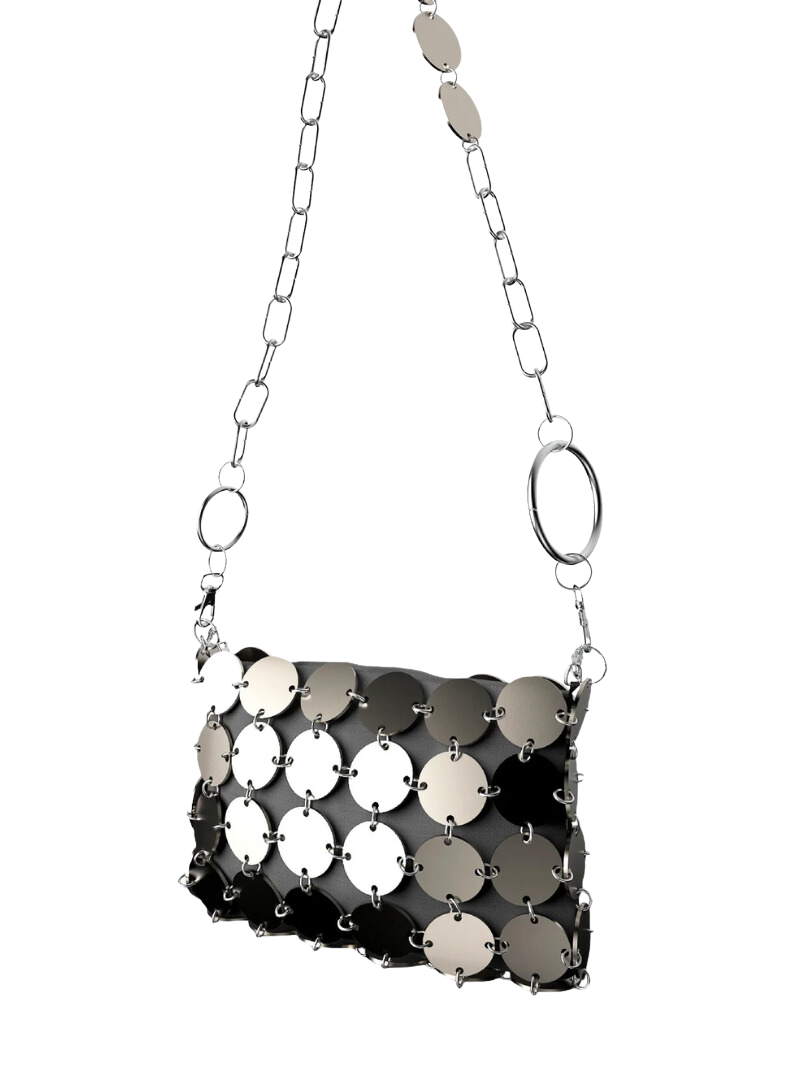 Ch Acero + cadena combinada metal + funda gris - Ferent Bags 