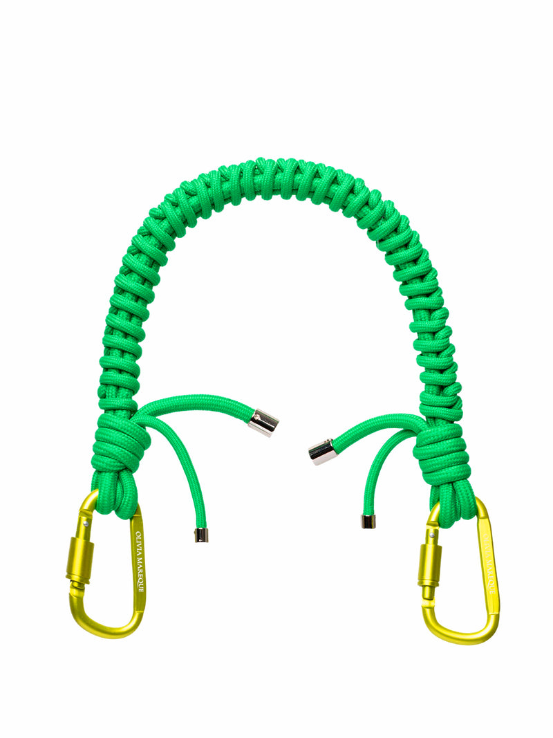 Green nylon strap