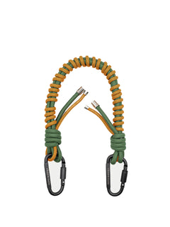 Green and orange nylon strap 