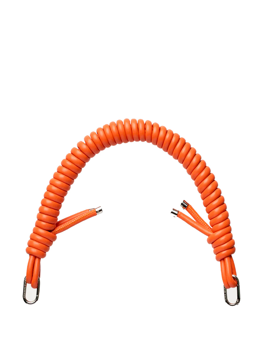 orange curly strap