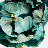 Charm de piel flor Mudan azul