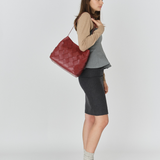 Chiara Braided Florence maroon w. Gold
