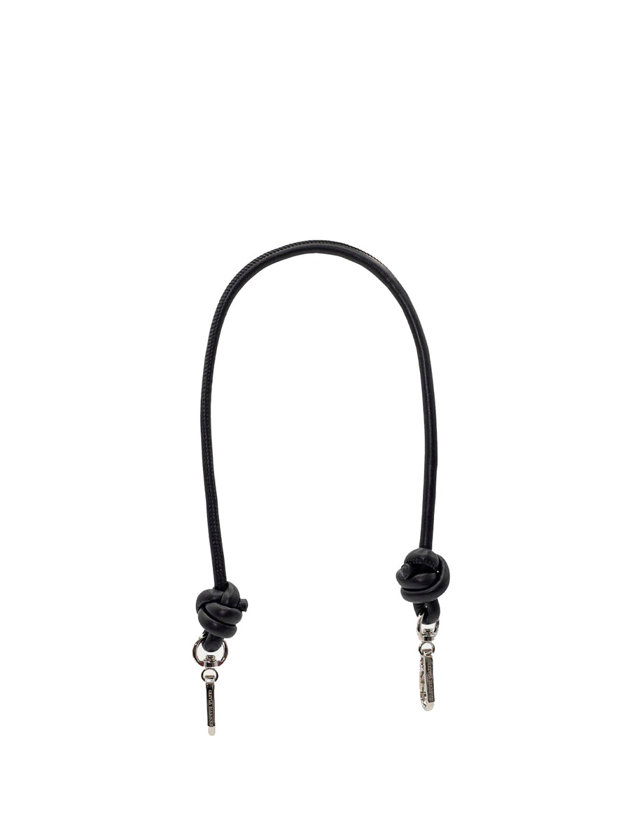 Black knotted strap