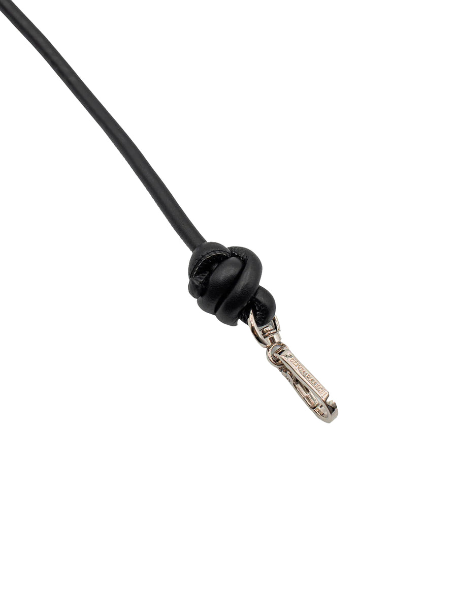 Black knotted strap