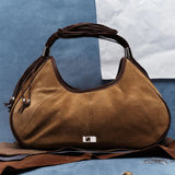 Dolly camel suede bag