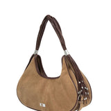 Dolly camel suede bag