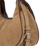 Dolly camel suede bag