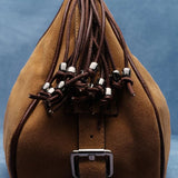 Dolly camel suede bag
