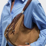 Dolly camel suede bag