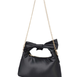 Dandy Bow recycled satin black w. gold - Ferent Bags 