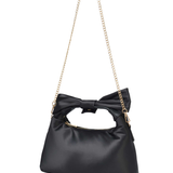 Dandy Bow recycled satin black w. gold - Ferent Bags 