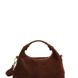 Dandy Fringe Suede Dark Brown w. Gold