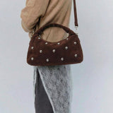 Dandy Rivet Suede chocolate