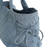 Denim Hearts Maxi Tote