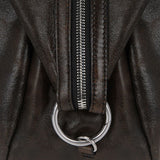 Dumpling stud brown + black two tone cracked