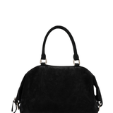Dumpling tote black suede
