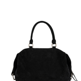Dumpling tote black suede