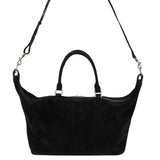 Dumpling tote black suede
