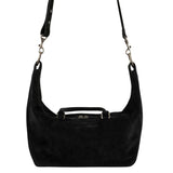 Dumpling tote black suede