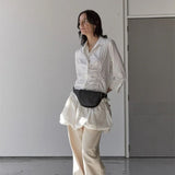 Eliza belt black leather