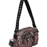 Ellie Recycled Canvas dark dots w. Leather