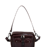 Ellie Texas dark brown w. antique silver - Ferent Bags 