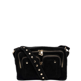 Ellie Stitch Suede black w. gold