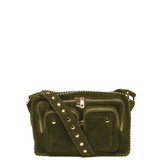Ellie Stitch Suede dark olive w. gold